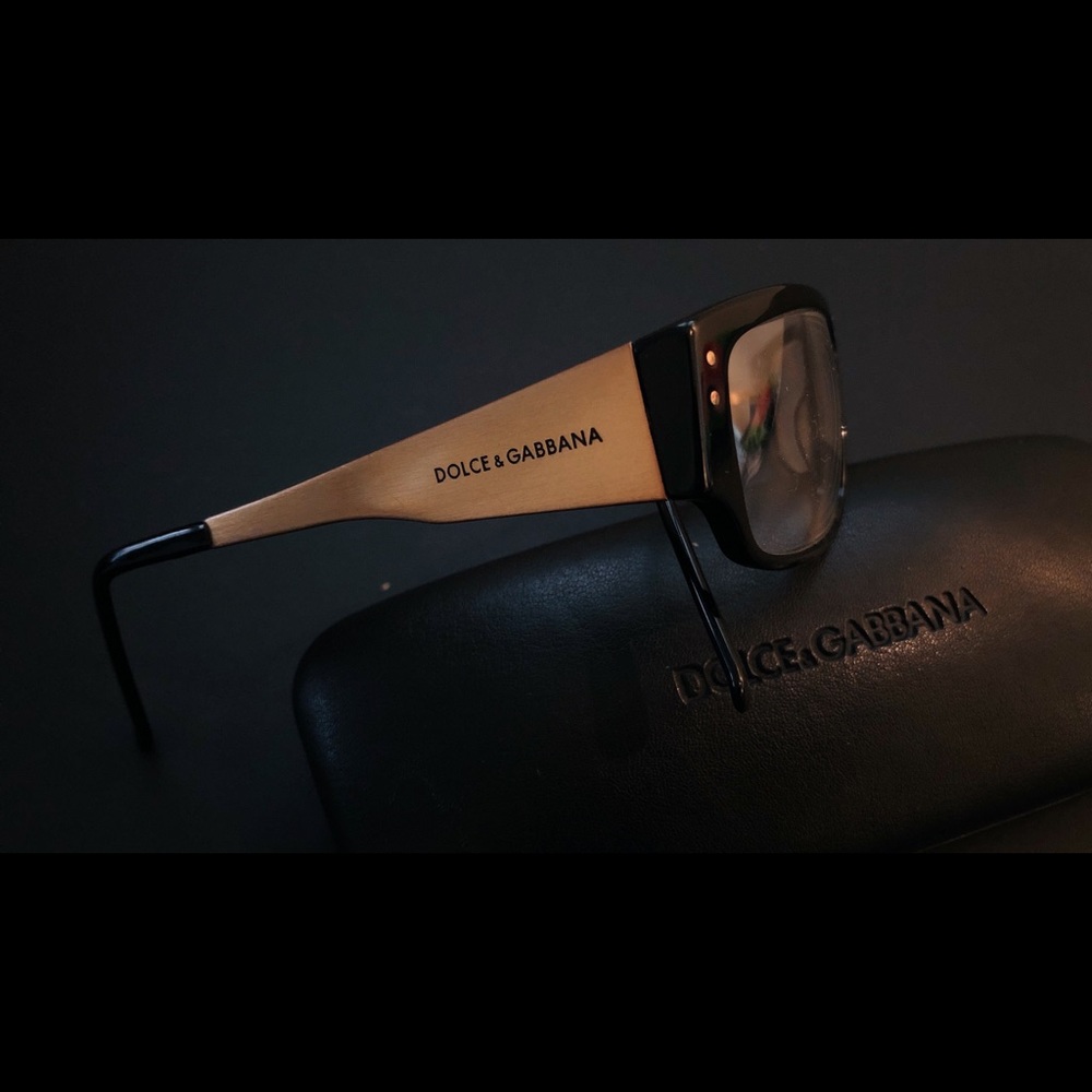 Dolce & Gabbana Brass Arm Vintage Eye Glasses